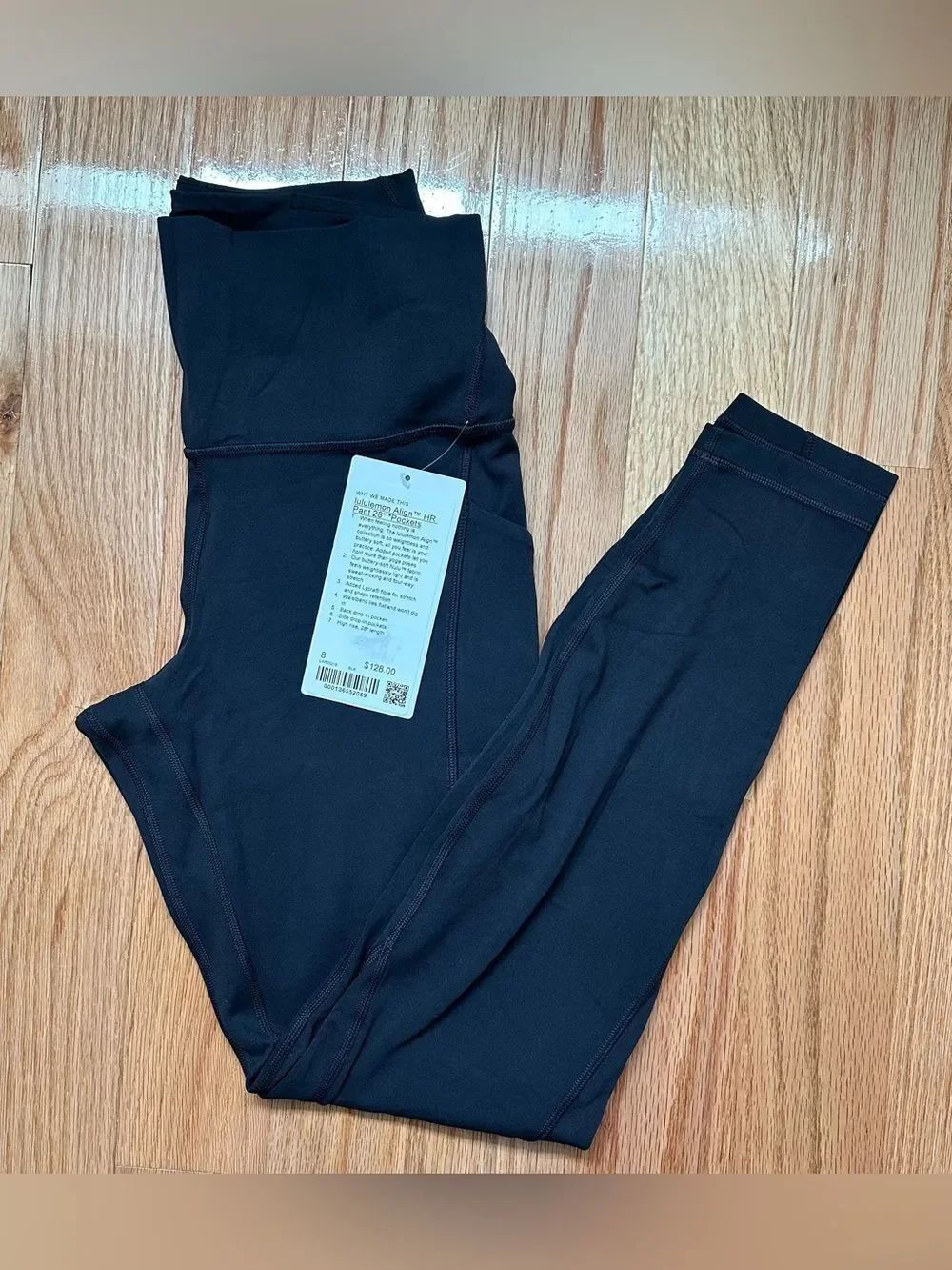NWT 8 28” Align Side Pockets Lululemon Align High-Rise Pant 25" inseam - Black